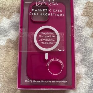 Magnetic Case for iPhone 16 Pro Max - Magenta